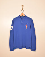 Polo Ralph Lauren Vintage Long Sleeve Polo Shirt (M)