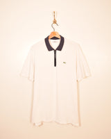 Lacoste Vintage Zip Polo Shirt (L)