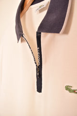 Lacoste Vintage Zip Polo Shirt (L)