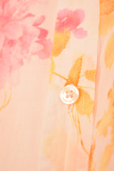 Burberry Vintage Woman Floral Short Sleeve Shirt (M)