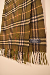 Burberry Green Nova Check Scarf