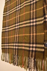 Burberry Green Nova Check Scarf