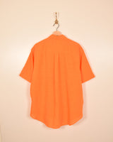 Burberry Vintage Linen Short Sleeve Shirt (XL)