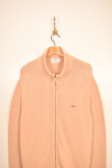 Thomas Burberry Vintage Knitted Zip Sweater (XL)