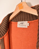 Thomas Burberry Vintage Knitted Zip Sweater (XL)