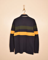 Tommy Hilfiger Vintage Long Sleeve Polo Shirt (M)