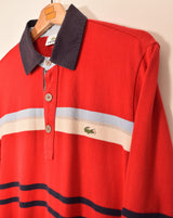 Lacoste Vintage Long Sleeve Polo Shirt (S)
