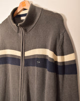 Thomas Burberry Vintage Zip Knitted Sweater (L)