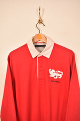 Tommy Hilfiger Vintage Long Sleeve Polo Shirt (M)
