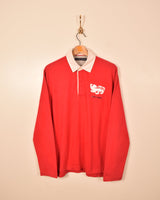 Tommy Hilfiger Vintage Long Sleeve Polo Shirt (M)