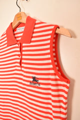 Burberry Vintage Sleeveless Woman Polo Shirt (M)