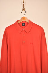 Hugo Boss Vintage Long Sleeve Polo Shirt (L)