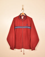 Adidas Vintage Velour Track Jacket (L)