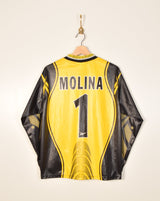 1998/99 Atlético De Madrid #1 Molina Home Shirt (S)